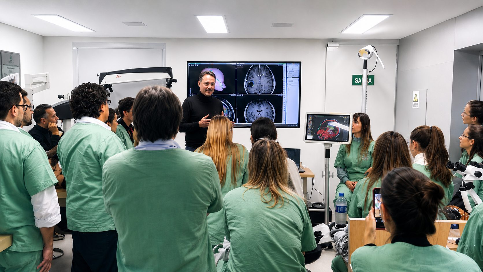 Atividade prática de laboratório com neuroimagem